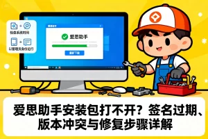 爱思助手下载完成却反复更新？版本冲突解决方案全解析 